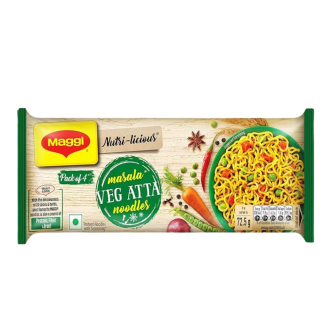 Maggi Veg Atta Noodles 72.5g (Pack of 4)