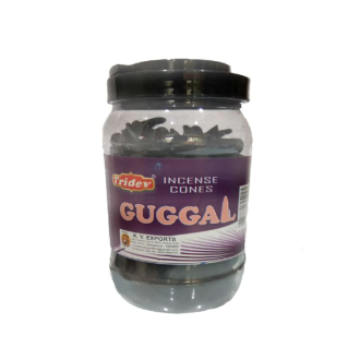 Tridev Guggal Incense Cones 500g Jar