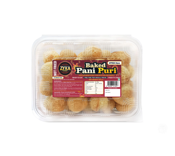 Zyka Baked Pani Puri with Free Pani Puri Masala (30 Pcs)