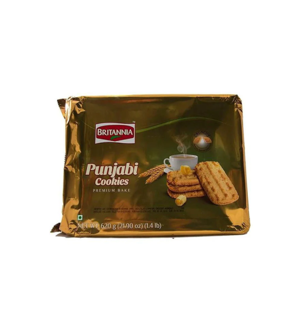 Britannia Punjabi Cookie Premium Bake 620g (Pack of 8)
